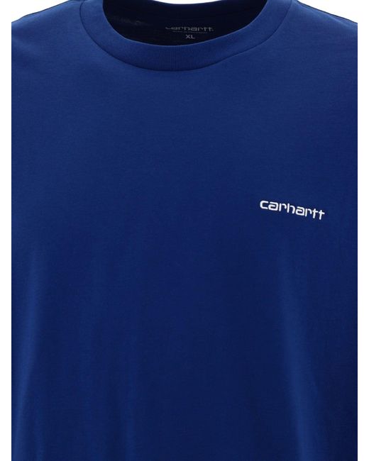 Maglietta "Script Grovidery" di Carhartt in Blue da Uomo