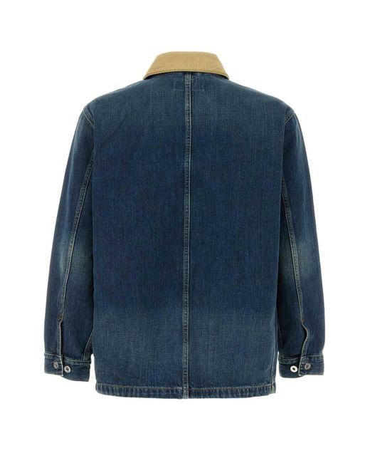 Carhartt Blue Denim Warren Chore Coat for men