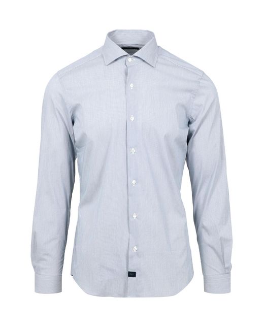 Fay Shirts Wit in het Blue voor heren