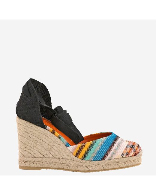 Espadrilles Con Modello Zig Zag di Missoni in Blue