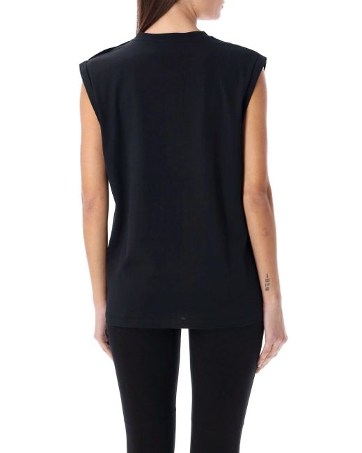 Balmain Black T -Shirts und Polos schwarz