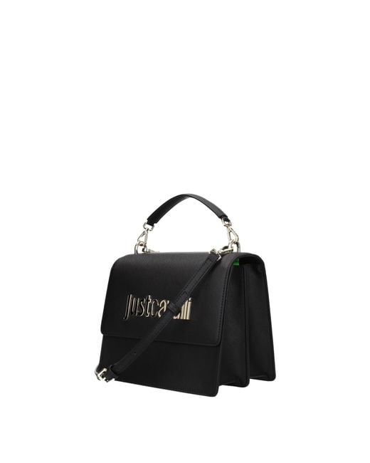 Just Cavalli Black Borse A Mano Donna Poliestere Nero