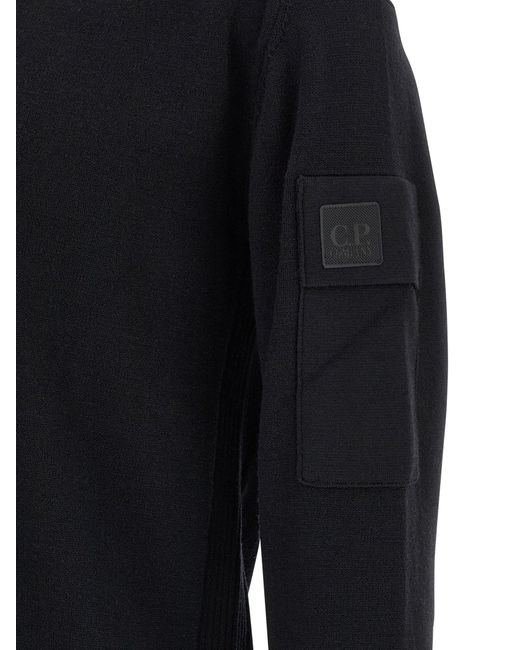 C P Company Half Zip Sweater in Blue für Herren