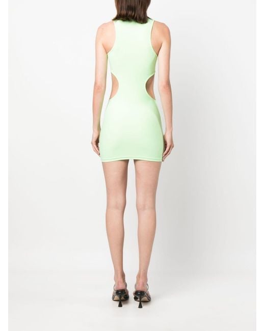 Reina Olga Green Cut-out Detail Short Dress