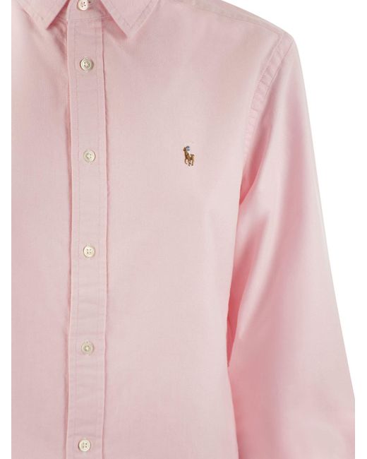 Classic Fit Oxford Camiseta Polo Ralph Lauren de color Pink