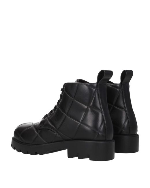 Bottega Veneta Black Stivaletti Uomo Pelle Nero for men