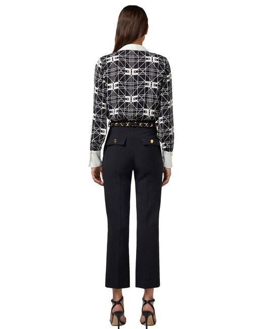 Elisabetta Franchi Black Printed Shirt