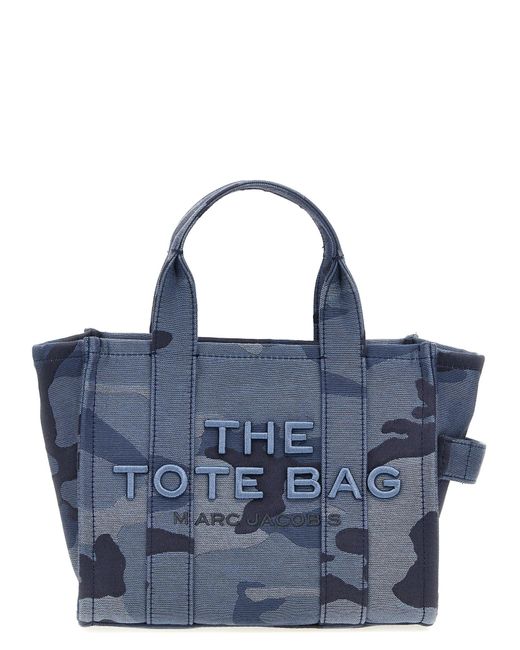 Marc Jacobs Blue 'die Camo Jacquard Small Tote' Handtasche