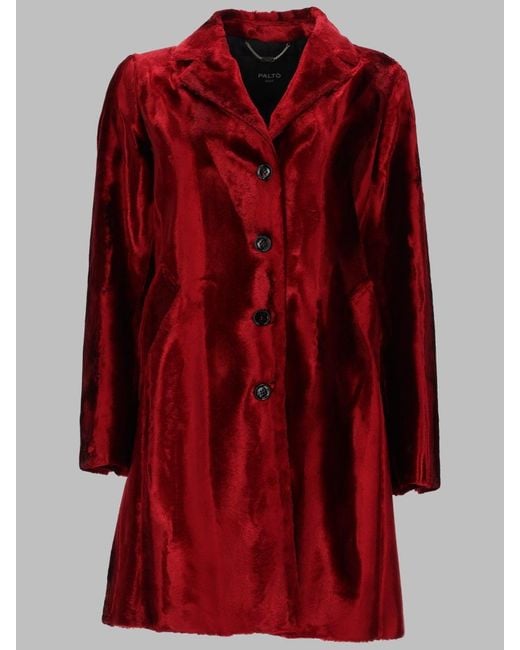 Paltò Red Chic Trench Coat
