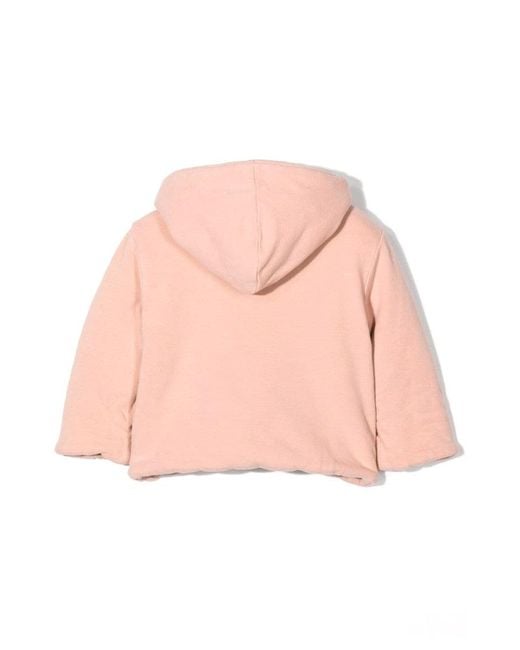Teddy & Minou Pink Mini Double-Breasted Hooded Slipper
