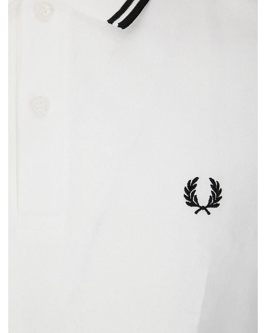 Comme des Garçons White Striped Trim Polo for men