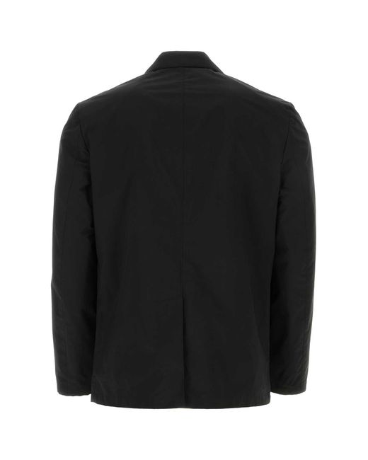 Prada Black Notched Lapel Blazer for men