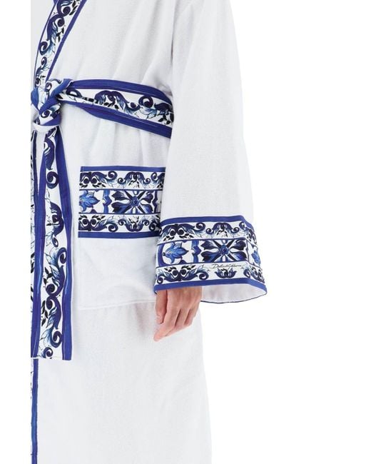 Dolce & Gabbana 'Blu Mediterraneo' Bademantel in Blue für Herren