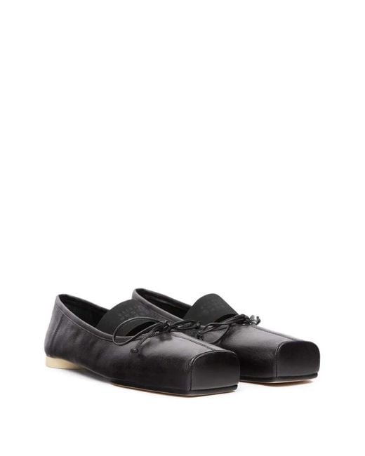 MM6 by Maison Margiela Black Ballerinas With Knot