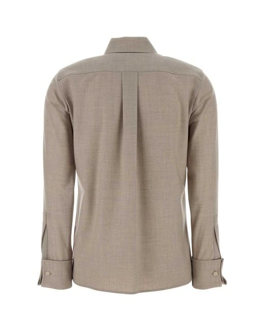 Max Mara Brown Regular Solid Shirt