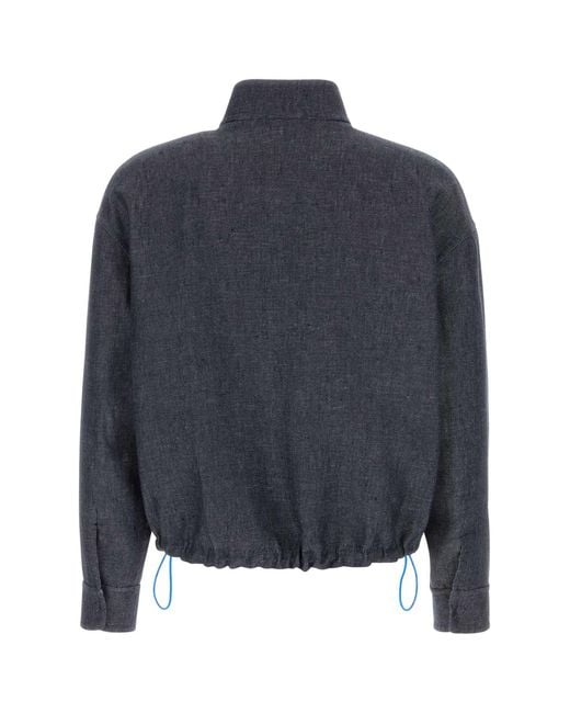 Fendi Blue Denim Reversible Jacket
