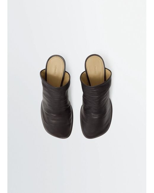 Lemaire Black Glove Mules