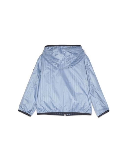 Fay Blue Zipper And Hood Jacket