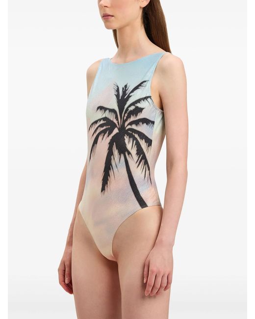 Palm Angels Multicolor Sunrise Palm Swimsuit