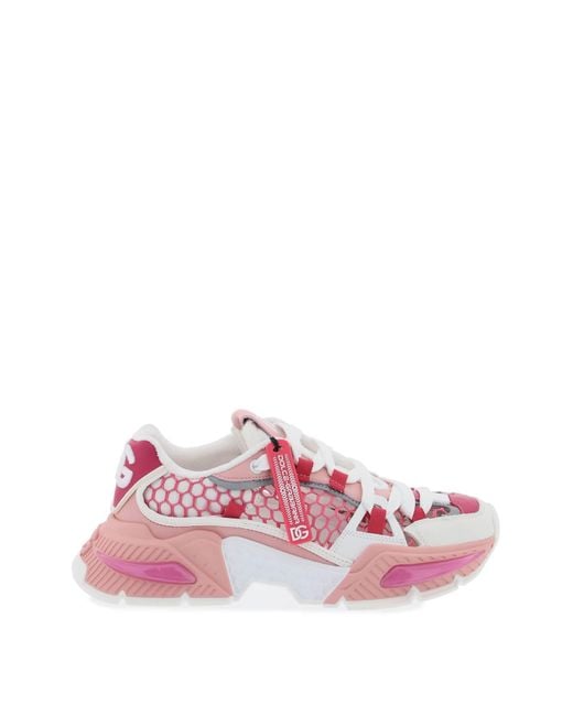Dolce & Gabbana Airmaster Sneakers in het Pink
