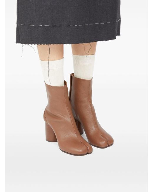 Maison Margiela Brown "Tabi" Ankle Boots T.080 Shoes