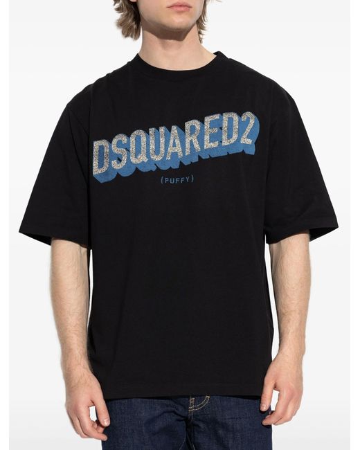 DSquared² Black T-Shirts And Polos for men