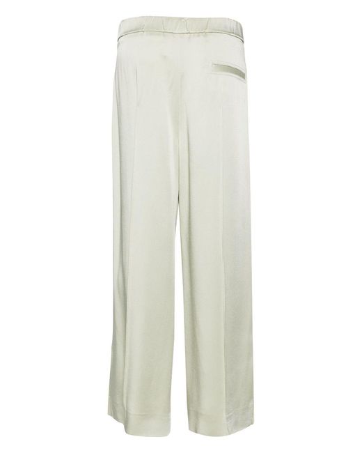 Jil Sander White Wide-Leg Trousers