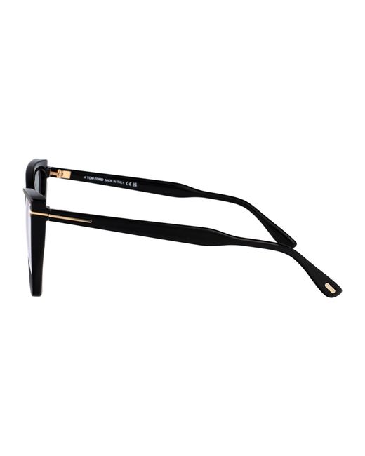 Tom Ford Black Cat Eye Optical Ft5844 B 005