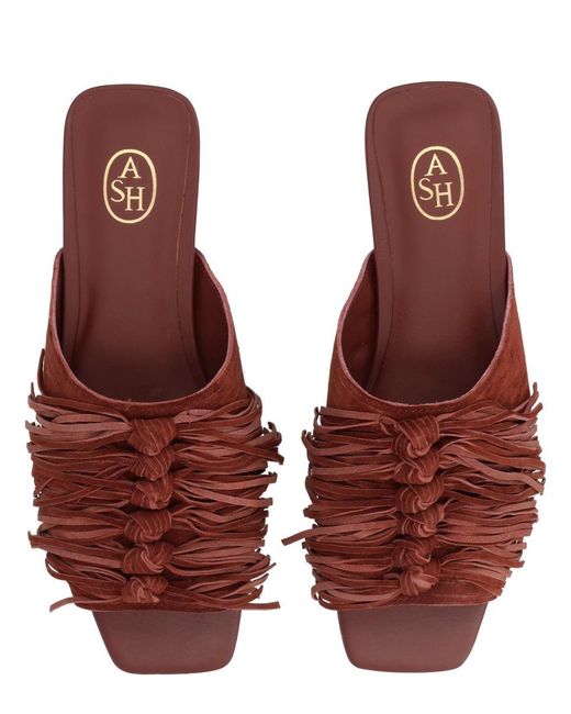 Ash Red Mule Brigitte Leather