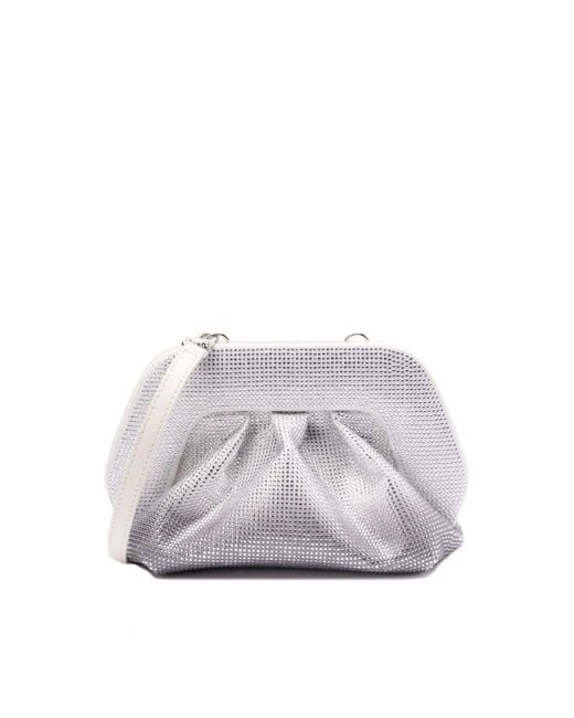 THEMOIRÈ Pochette Gea Strass Degradè in het White