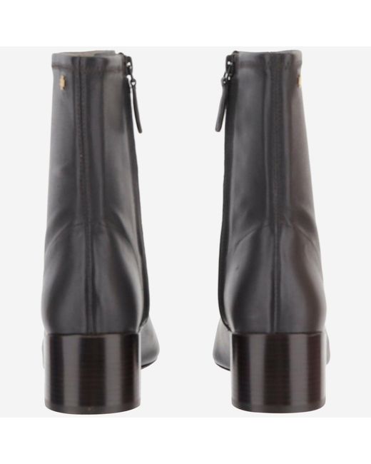 Tory Burch Black Leather Ankle Boots