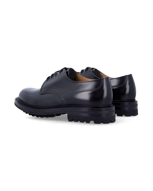 Church's Kerk's Platte Schoenen Zwart in het Blue