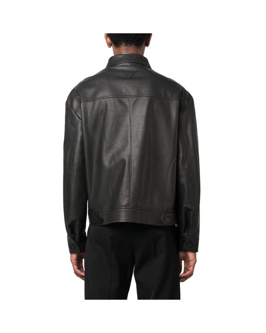 Jackets > leather jackets Prada pour homme en coloris Black