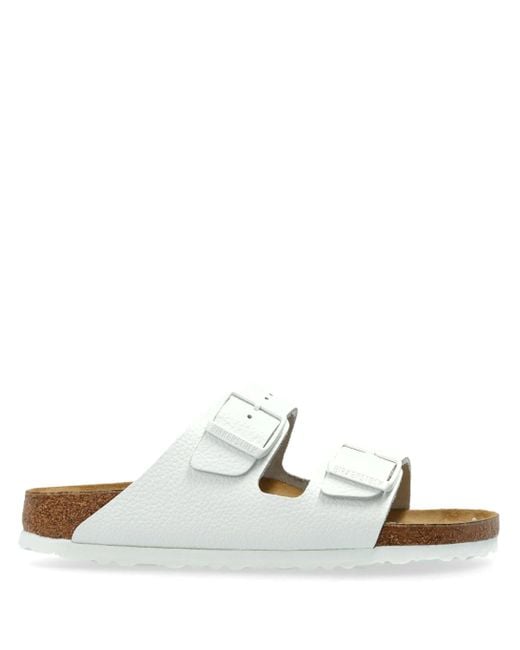 Birkenstock White Arizona Pantoletten