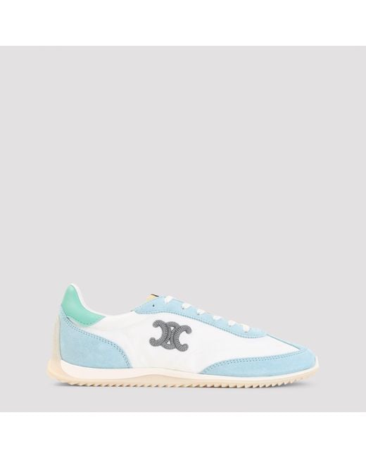 Céline Blue Low Top Racer Sneaker Triomphe