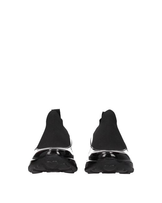 Love Moschino Black Sneakers Donna Tessuto Nero