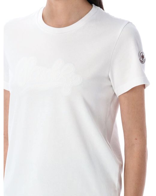 Moncler T Shirts En Polos Wit in het White
