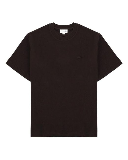 Lacoste Black T Shirt Con Logo