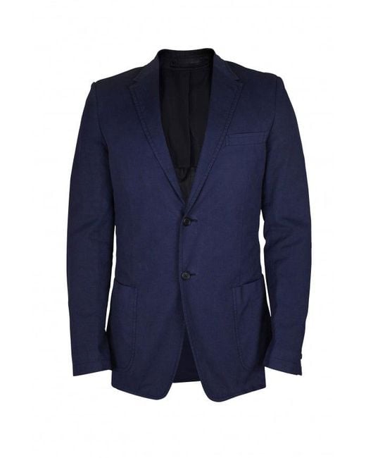 Prada Blue Cotton Button-Down Utility Jacket