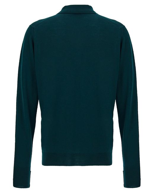 John Smedley Green Dorset Polo for men