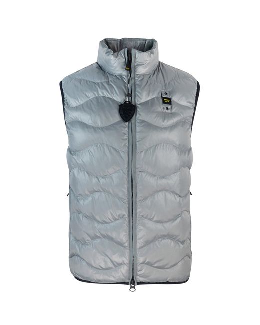 Blauer Gray Smanicato Ad Onde Danny Grigio