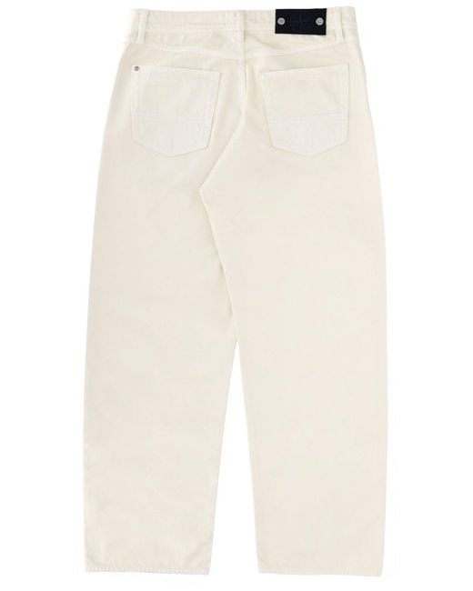 Stone Island White Jeans for men