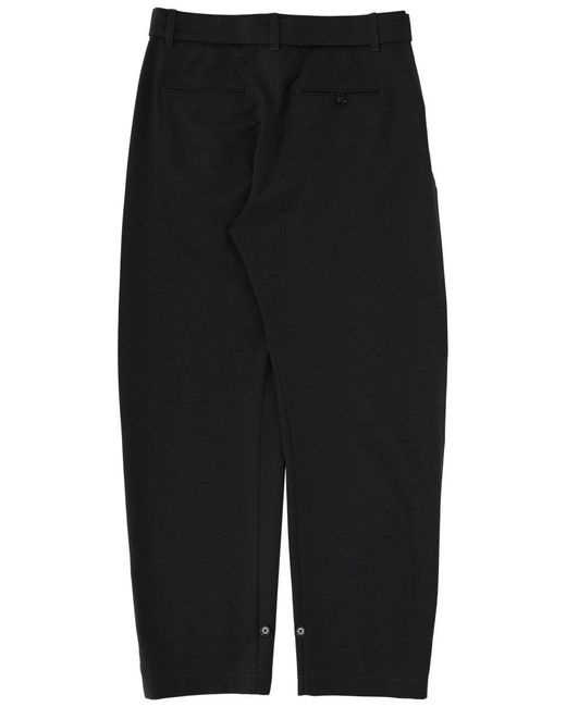Lemaire Black Curved Tailored Pants