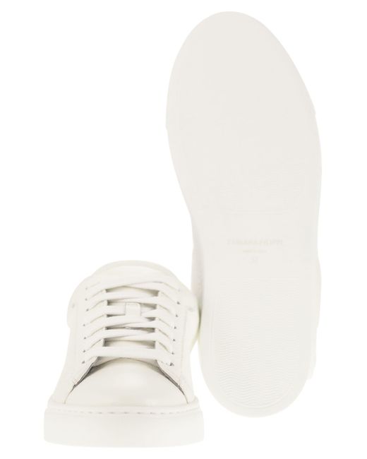 Fabiana Filippi Dalila Lederen Sneakers in het White