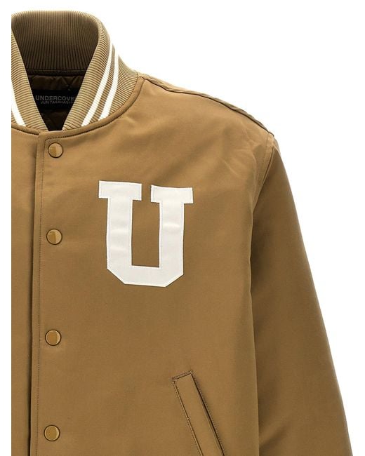 Undercover 'keep The Sun In Your Brain' Bomber Jacket in het Natural voor heren