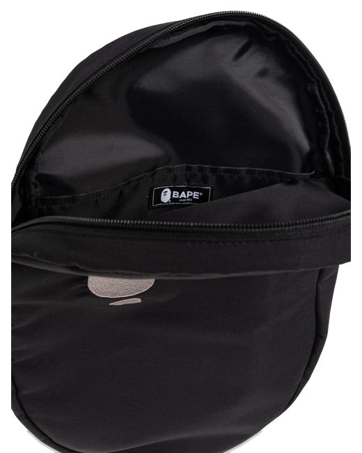 A Bathing Ape Black Big Ape Head Shoulder Bag M