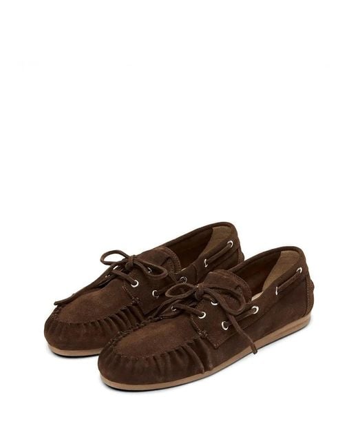 Alohas Brown Rowan Suede Leather Loafers