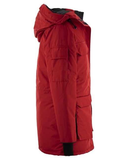 Expedition Fusion Fit Parka di Canada Goose in Red