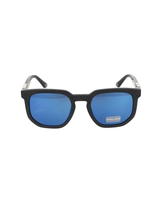 Police Sonnenbrillen Polizei SPLF88 703 B /22/12 in Blue für Herren