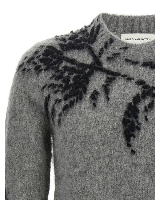 Dries Van Noten 'Mouche' Sweater in Gray für Herren
